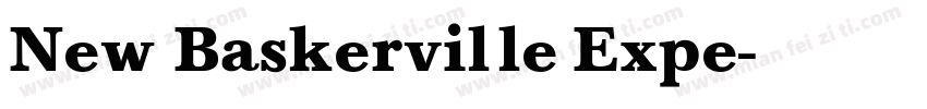 New Baskerville Expe字体转换